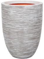 Кашпо Capi nature rib nl vase vase elegant low ivory D35 H47 см 6CAPTIV36