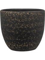 Кашпо Rinca pot shiny black D17 H15 см 6PTR69411