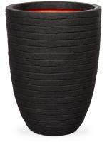 Кашпо Capi nature row nl vase vase elegant low black D44 H56 см 6CAPTOV66