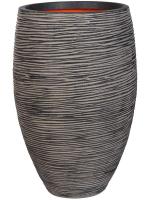 Кашпо Capi nature rib nl vase elegant deluxe anthracite D40 H60 см 6CAPTIV70