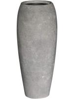 Кашпо Polystone coated plain emperor raw grey (with liner) D39 H90 см 6PSC474RG