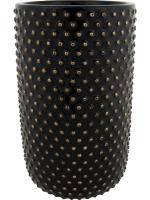 Кашпо Bolino pot tall shiny black D18 H29 см 6PTR65906
