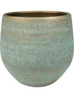Кашпо Indoor pottery pot ryan shiny blue D36 H32 см 6PTR63401