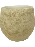 Кашпо Indoor pottery pot ryan shiny sand (per 6 pcs.) D18 H16 см 6PTR63386