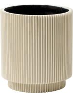 Кашпо Capi nature groove special vase cylinder beige D23 H25 см 6CAPGE315