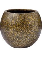 Кашпо Capi lux terrazzo vase ball black gold D10 H9 см 6CAPZG101