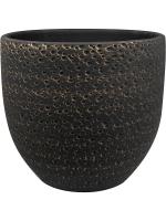 Кашпо Rinca pot shiny black D29 H26 см 6PTR69414