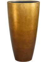 Кашпо Metallic silver leaf partner matt honey (with liner) D40 H75 см 6MTLP39HB