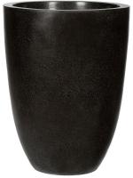 Кашпо Capi lux vase elegance low ii black D36 H47 см 6CAPLT782