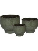Кашпо Shade pot grey green (набор 3 шт) D50 H40 см 6DMP5743G