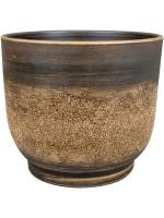 Кашпо Aico pot shiny brown D28 H25 см 6PTR70743