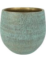 Кашпо Indoor pottery pot ryan shiny blue (per 2 pcs.) D22 H20 см 6PTR63398
