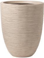 Кашпо Capi waste rib nl vase elegant low terrazzo beige D34 H46 см 6CAPWRB82