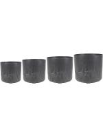 Кашпо Artstone celine pot black (набор 4 шт) D20 H18 см 6ART64750