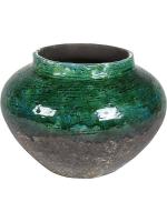 Кашпо Lindy jar зелено-черный D28 H20 см 162410