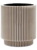 Кашпо Capi nature groove vase cylinder ivory D19 H21 см 6CAPGI314