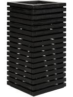 Кашпо Marrone orizzontale (with liner) high cube black L30 W30 H60 см 6DLIMB914