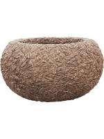 Кашпо Polystone coated kamelle bowl rock D73 H42 см 6PSC786RC