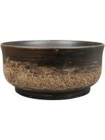 Кашпо Aico bowl shiny brown D28 H13 см 6PTR70745