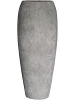 Кашпо Polystone coated plain emperor raw grey (with liner) D62 H150 см 6PSC476RG