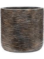 Кашпо Baq luxe lite universe wrinkle cylinder bronze D23 H22 см 6LXLAXC22