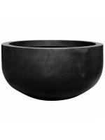 Кашпо Fiberstone city bowl black s D92 H50 см 6FSTRCB010