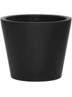 Кашпо Fiberstone bucket black s D50 H40 см 6FSTRBB40