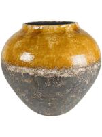 Кашпо Lindy jar желто-коричневый D45 H38 см 164555