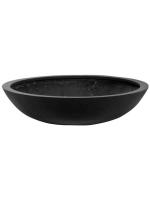 Кашпо Fiberstone jumbo bowl black m D85 H22 см 6FSTJBB22