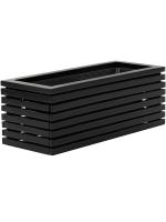 Кашпо Marrone orizzontale (with liner) small box black L54 W26 H27 см 6DLIMB910