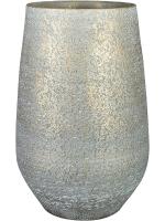 Кашпо Noor pot tall metallic grey D23 H36 см 6PTR69707