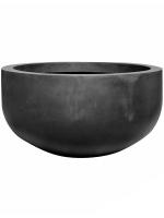 Кашпо Fiberstone city bowl black l D128 H68 см 6FSTRCB030