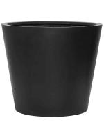 Кашпо Fiberstone bucket black l D70 H60 см 6FSTRBB60