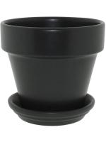 Кашпо Urbann pot & saucer matt antracite D26 H22 см 6LIMURBA2