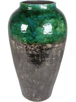 Кашпо Lindy bottle зелено-черный D28 H50 см 162412