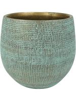 Кашпо Indoor pottery pot ryan shiny blue (per 6 pcs.) D18 H16 см 6PTR63397