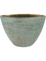Кашпо Indoor pottery planter ryan shiny blue (per 2 pcs.) L33 W16 H25 см 6PTR63405