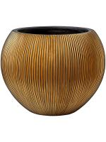 Кашпо Capi nature groove vase ball gold D62 H48 см 6CAPGG271