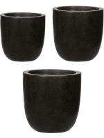 Кашпо Capi lux terrazzo planter ball black (набор 3 шт) D43 H41 см 6CAPLT934