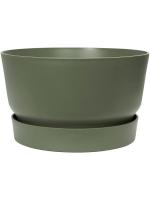 Кашпо Greenville bowl leaf green D33 H19 см 6ELHGR334