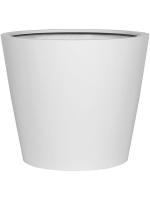 Кашпо Fiberstone matt white bucket l D68 H60 см 6FSTMWBU6