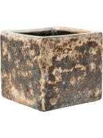 Кашпо Lava cube relic rust metal (glazed inside) L22 W22 H20 см 6LAVS200M