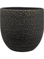 Кашпо Rinca pot shiny black D25 H23 см 6PTR69413