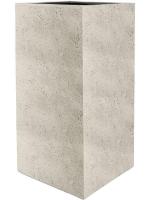 Кашпо Grigio high cube antique white-concrete L30 W30 H80 см 6DLIAW641