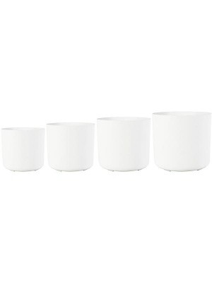 Кашпо Artstone celine pot white (набор 4 шт) D20 H18 см 6ART64752