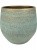 Кашпо Indoor pottery pot ryan shiny blue D26 H26 см 6PTR63399