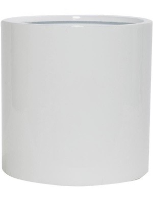 Кашпо Fiberstone glossy white puk l D25 H25 см 6FSTGWPL01