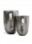 Кашпо TREEZ Effectory Metal конус-чаша стальное серебро 41.3317-04-015-DSL-55