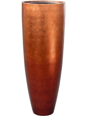 Кашпо Metallic silver leaf partner matt copper (with liner) D34 H90 см 6MTLP34CR