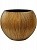 Кашпо Capi nature groove vase ball gold D40 H32 см 6CAPGG270
